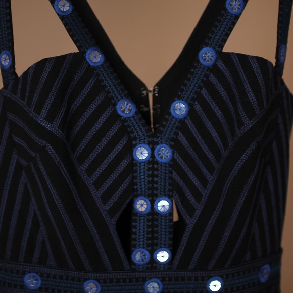 BCBG Embroidered Cocktail Dress - Picture 4 of 8